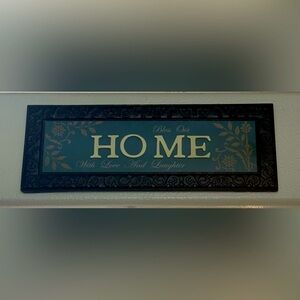 Decorative Home Accent Sign - Black and Green